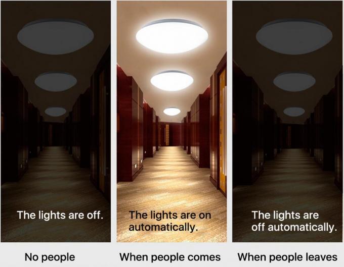 18W ανώτατο φως έκτακτης ανάγκης των οδηγήσεων αισθητήρων κινήσεων μικροκυμάτων με την υποστήριξη μπαταριών για το διάδρομο και το διάδρομο