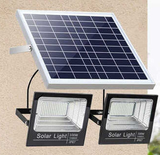 100W ηλιακός προβολέας για την προστασία φωτισμού IP65 κήπων
