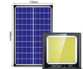 Ηλιακός προβολέας φωτεινότητας 200w ABS Cri&gt;80 υψηλός με το μακρινό ελεγκτή