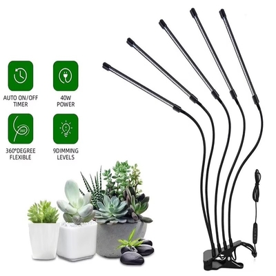 Αμβλυντέο πλήρες φάσμα Clip Plant Grow Lamp με κόκκινα μπλε φώτα για θερμοκήπια ή εσωτερικά φυτά
