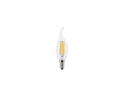 Βολβός των οδηγήσεων ινών C35 2 Watt με την ουρά, εκλεκτής ποιότητας γυαλί βολβών ινών 4 PC