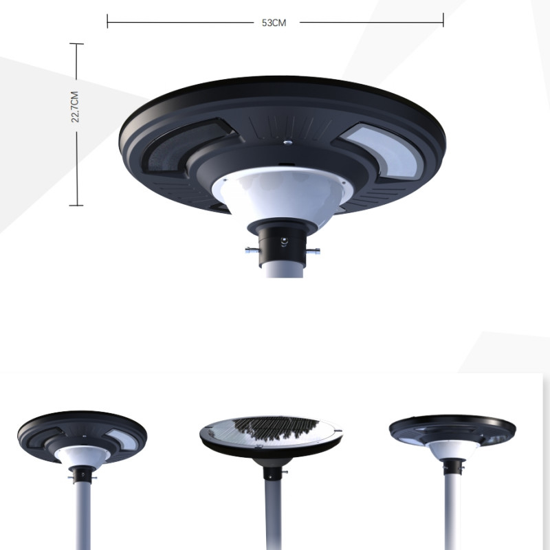 Υψηλής ποιότητας ηλιακό φως κήπου UFO RGB χρώμα με αισθητήρα φωτός και τηλεχειριστή για κήπο και δρόμο